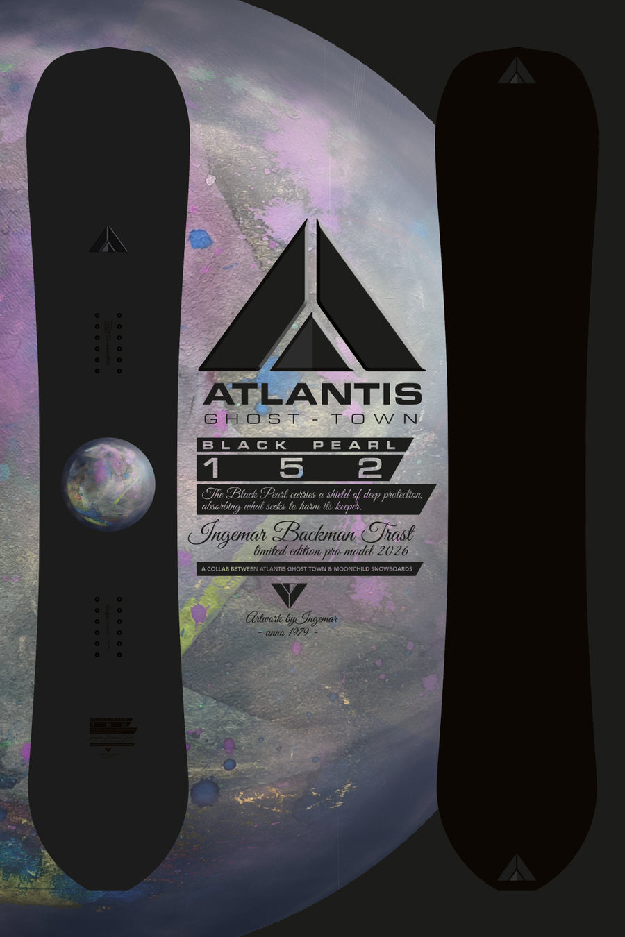 Atlantis Ghost Town - Black Pearl / Pre-order – Moonchild Snowboards